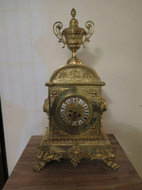 Настольные часы в стиле Буль, 63 см, 1850 г.