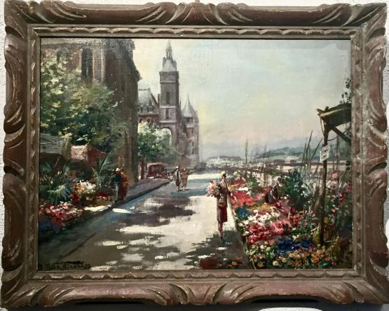'Цветочный рынок'. M. Maton-Wicart, 1928 г.