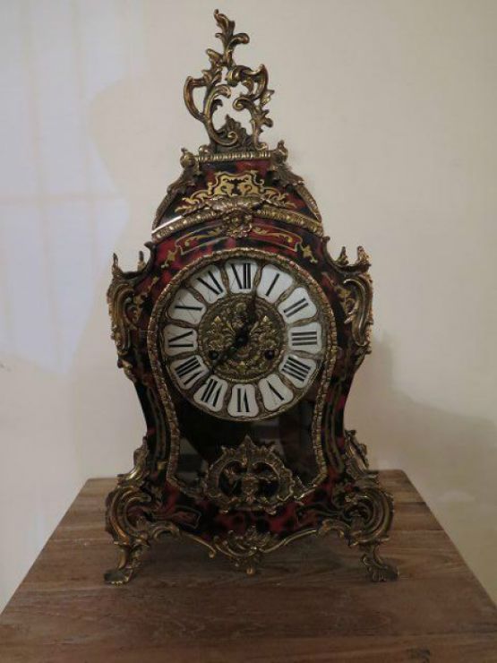Настольные часы в стиле Буль, 58 см, 1840 г.