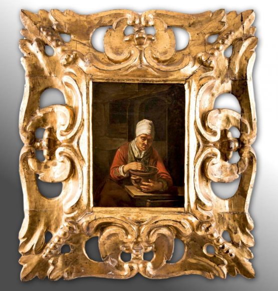'Продавщица тюльпанов'. Nicolaes Maes, XVII в.