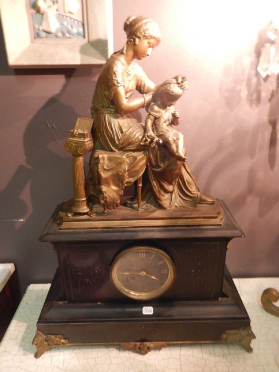 Часы из черного гранита, 1880 г.