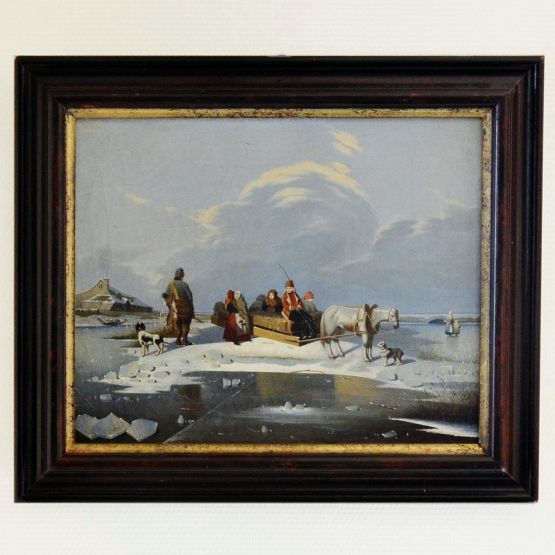 'Зимний пейзаж'. Северная Европа, XIX в.