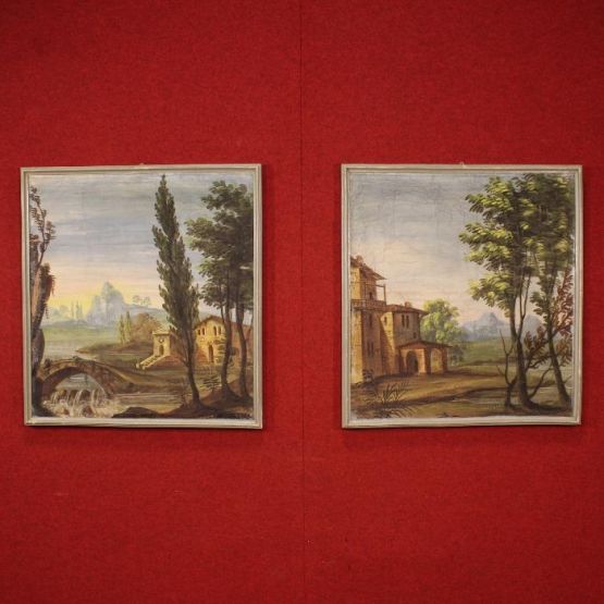 Два итальянских пейзажа, поздний XIX в.