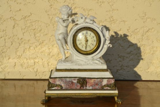 Часы из мрамора, бронзы и фарфора, XIX век