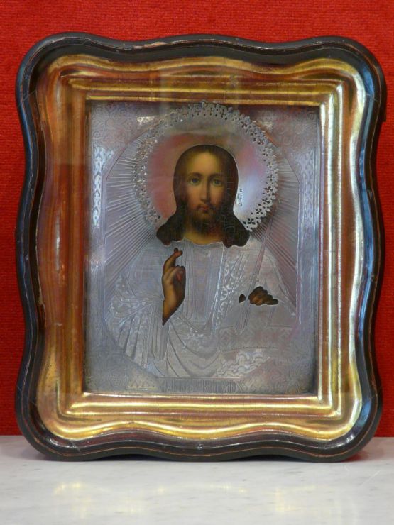 Икона Христоса Пантократора. Россия, XIX в. 