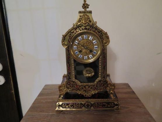 Настольные часы в стиле Буль, 43 см, 1820 г.