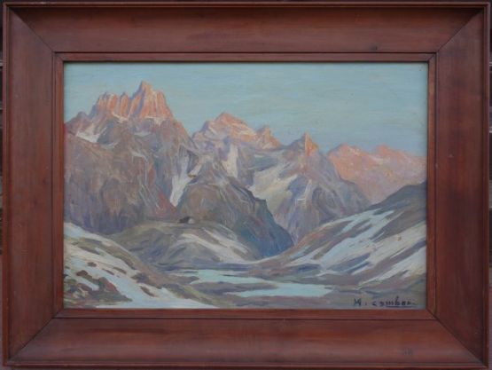 'Альпийские вершины'. Maurice Cambon, XX в.