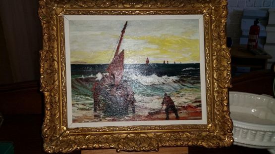 Картина в резной раме