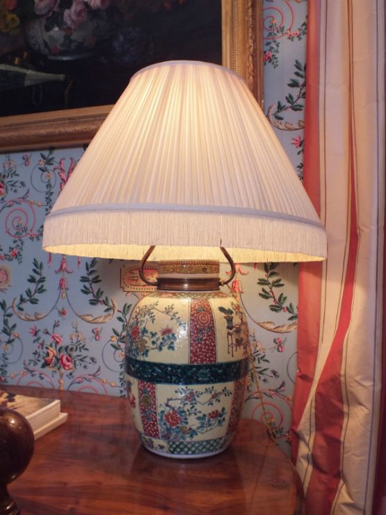 Настольная лампа из керамики, 55 см