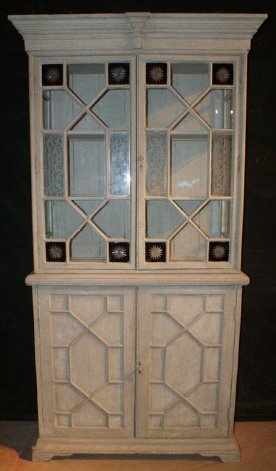 Оригинальная окрашенная витрина, 1850 г.