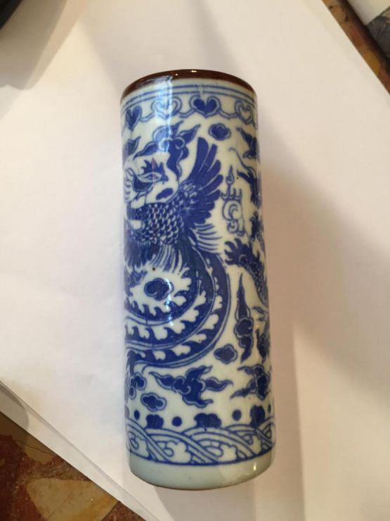 Круглая ваза с драконом. Китай, XIX в. 