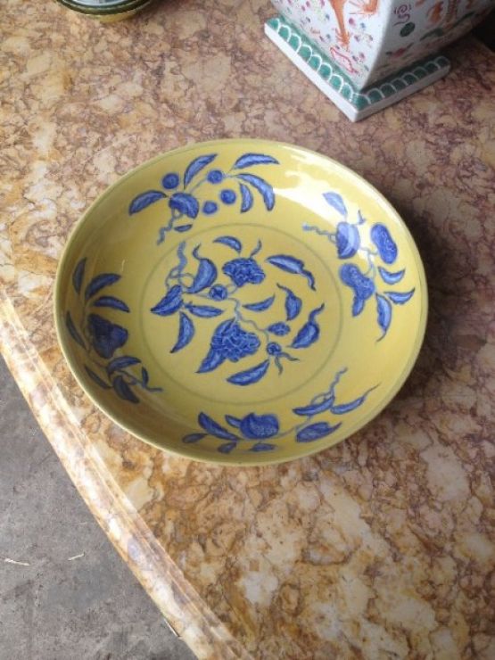 Блюдо из китайского фарфора, 22 см