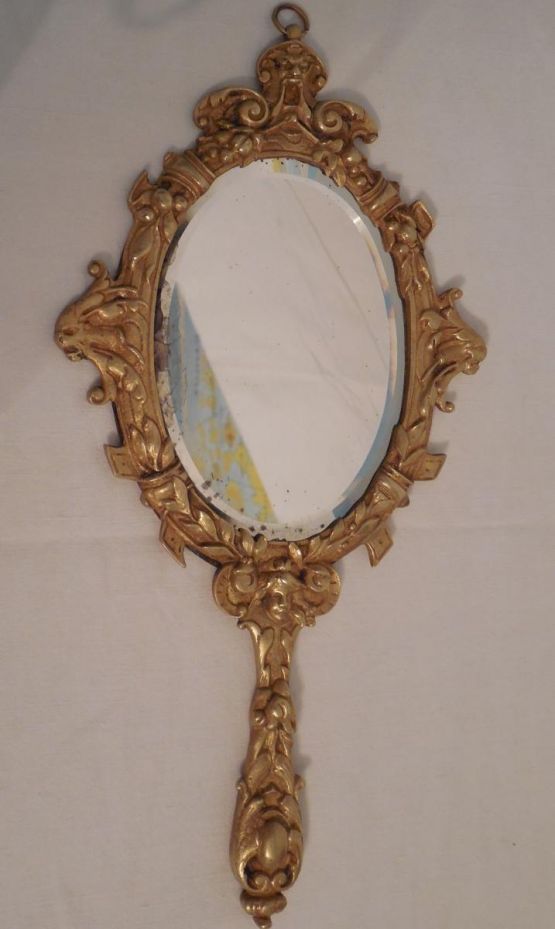 Ручное зеркало из бронзы, конец XIX в. 
